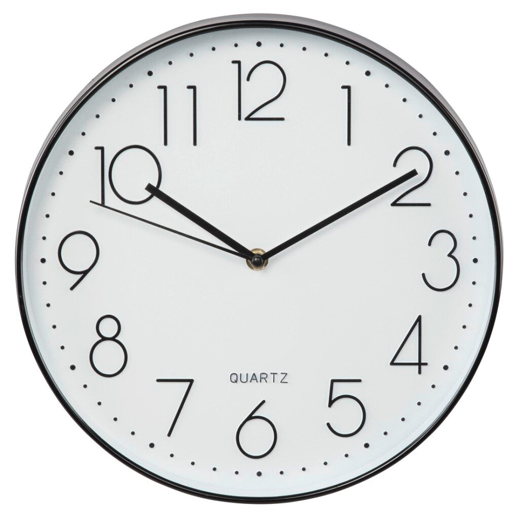 Hama Wall Clock Elegance Ø 30 cm Sound arm Black White