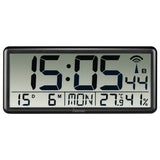 Horloge murale Hama Digital Radio Jumbo Black