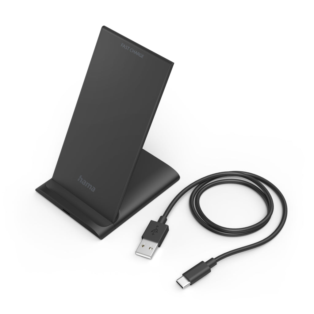 Hama Wireless Charger Qi-FC10S 10 W bezdrátová načítání smartphonu černá