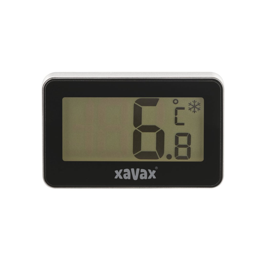 Xavax digital thermometer for fridge freezer and freezer black