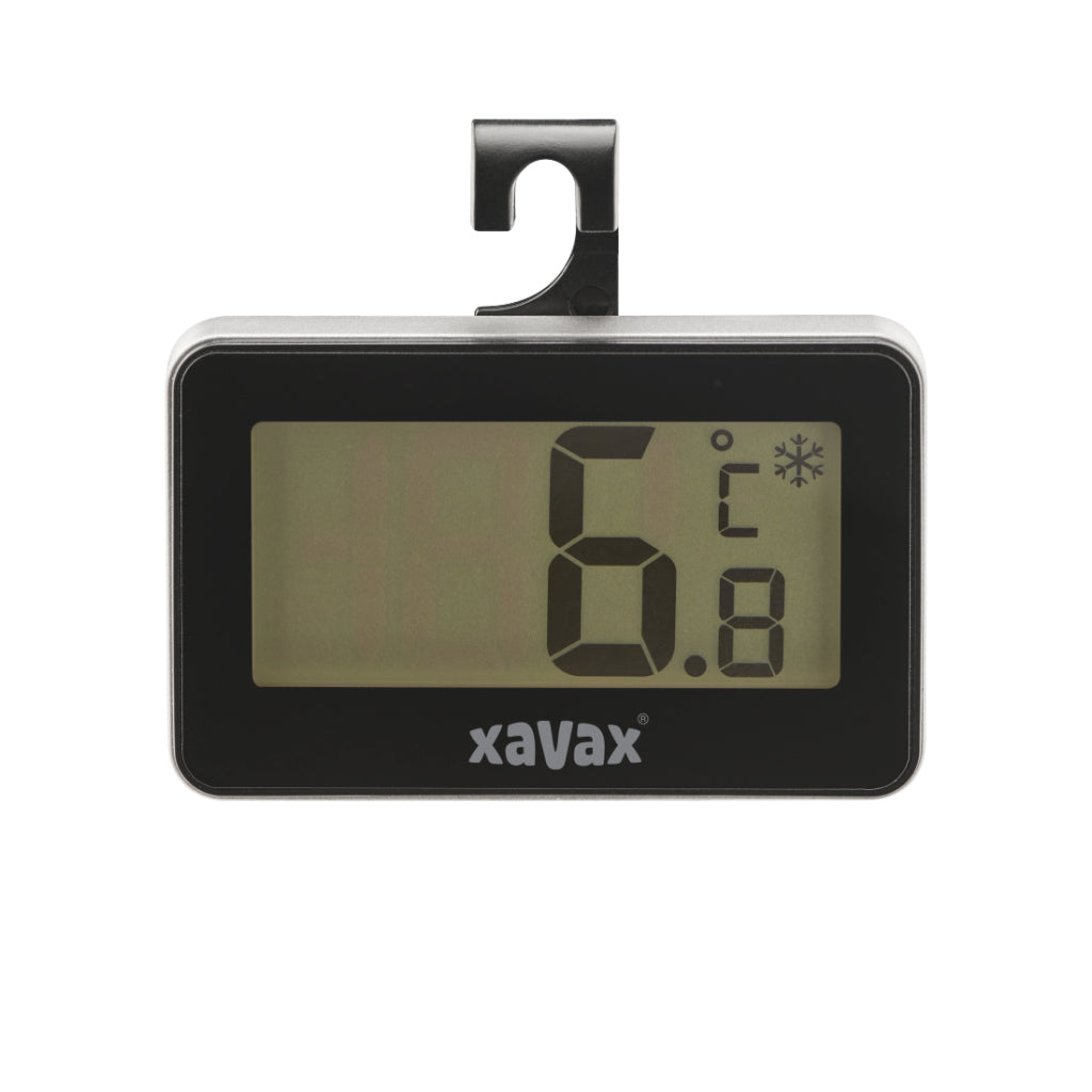 Xavax digital thermometer for fridge freezer and freezer black