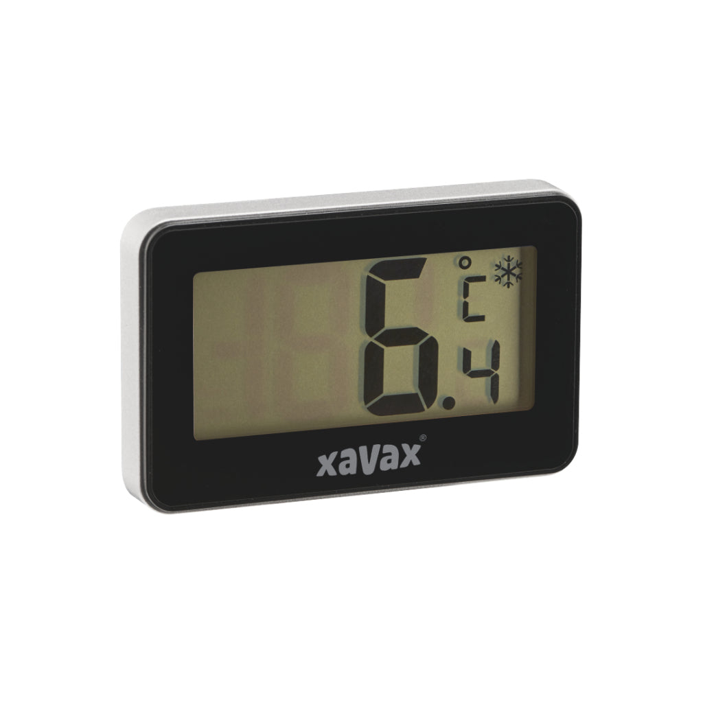 Xavax digital thermometer for fridge freezer and freezer black
