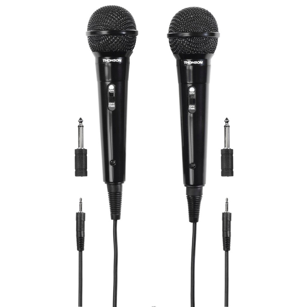 Thomson m135d dynamic microphone karaoke set black