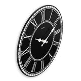 Hama wall clock rab vintage does not tick 30 cm black and white mdf