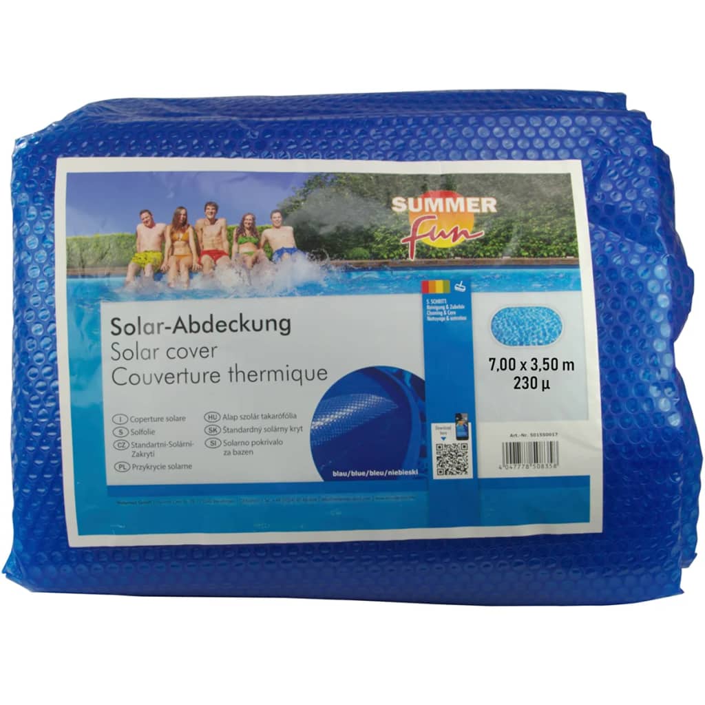 Summer Fun Summer Fun Summer swimming pool cover Solar Oval 700x350 cm PE Blue