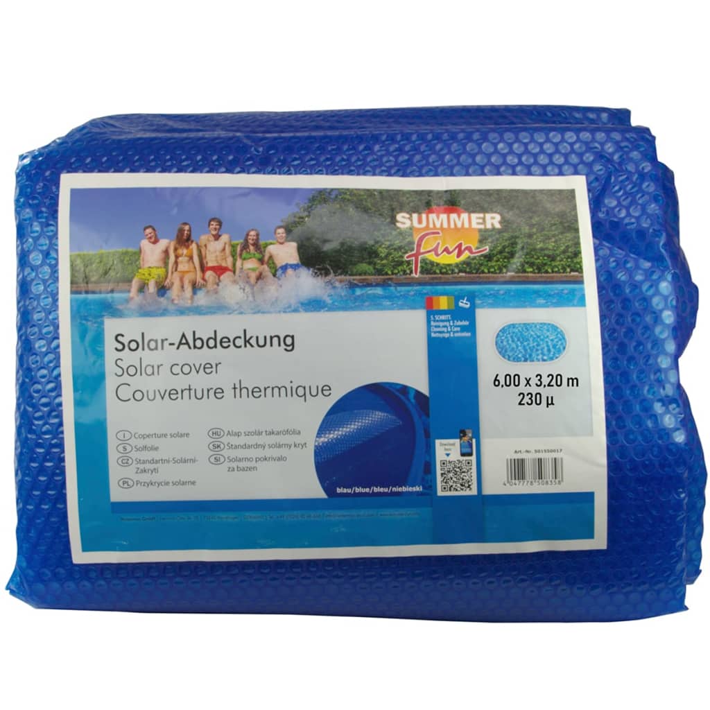 Summer Fun Summer Fun Summer swimming pool cover Solar Oval 600x320 cm PE Blue
