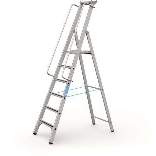 Zarges platformtrap+leuning meistertritt s 6tr