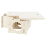 Trixie rodent house 3 rooms 30x12x30 cm wood