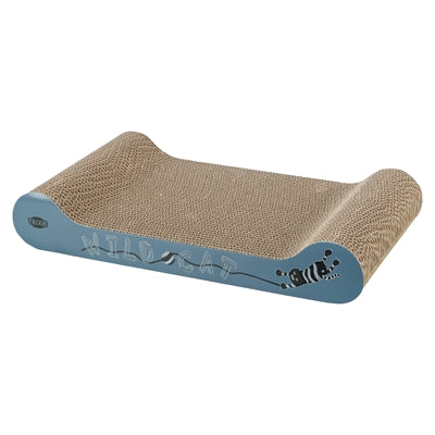 Trixie crab cardboard catnip blue