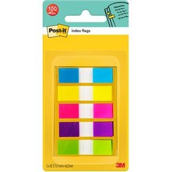 Index post-it 683-5cb 12x43mm válogatott neon kis 100 lap