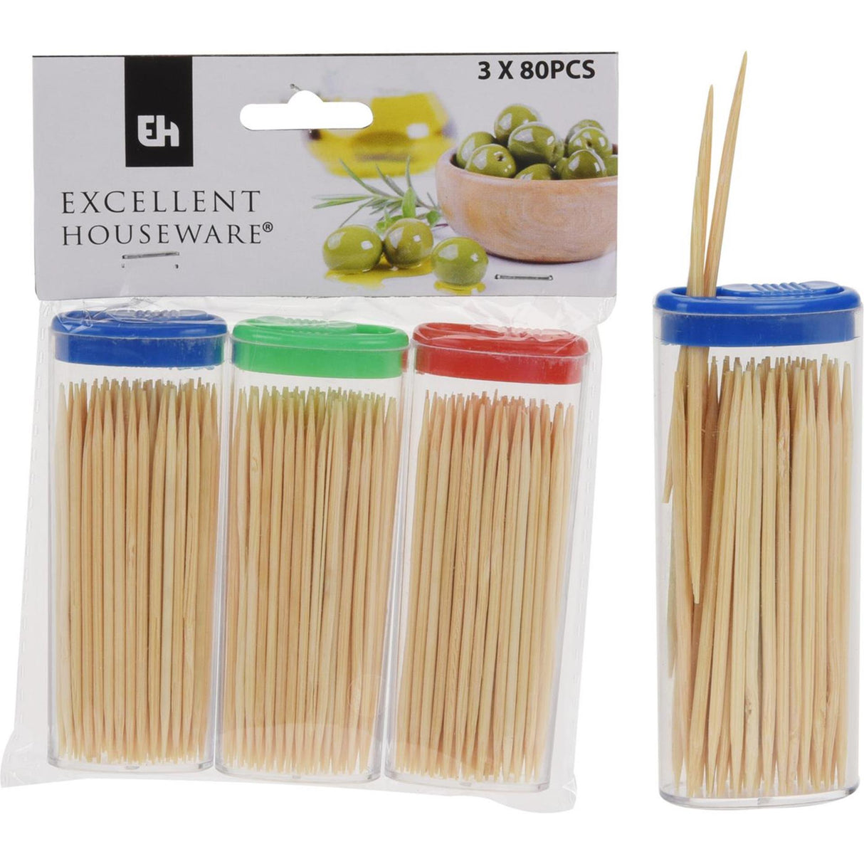 Excellent houseware cocktailprikkerset 3x80 stuks