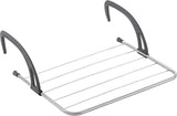 Metaltex favonio radiateur balcon étendoir 3 m ligne de séchage argent noir