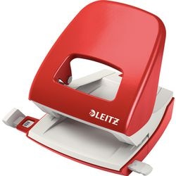 2-gaats perforator leitz 5008 8cm rood