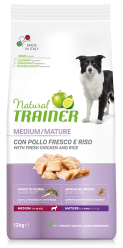 Natierlecht Trainer Hond Senior Medium Poulet