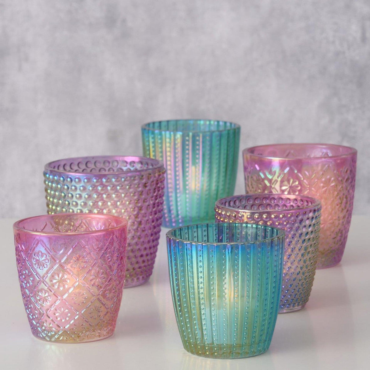 Boltze home windlicht 2-delig h7,3-8,8cm