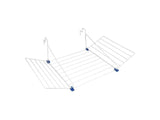 Metaltex tomado hanging drying rack tilburg 12m silver-gray