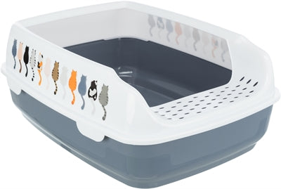 Trixie Cat Litter Box Delio Grey White