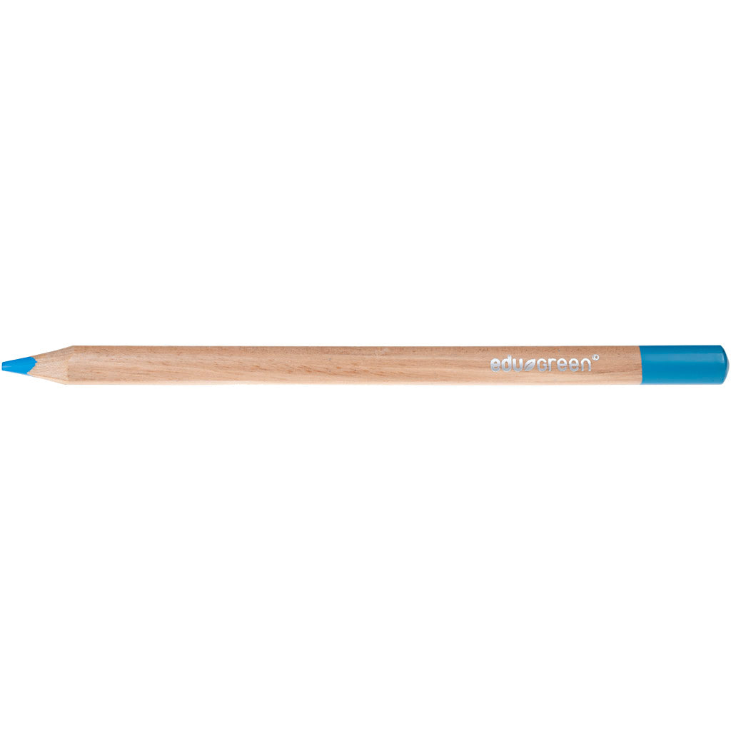 Edu3 edugreen jumbo kleurpotloden, vulling 5 mm, lichtblauw, 10 stuk 1 doos
