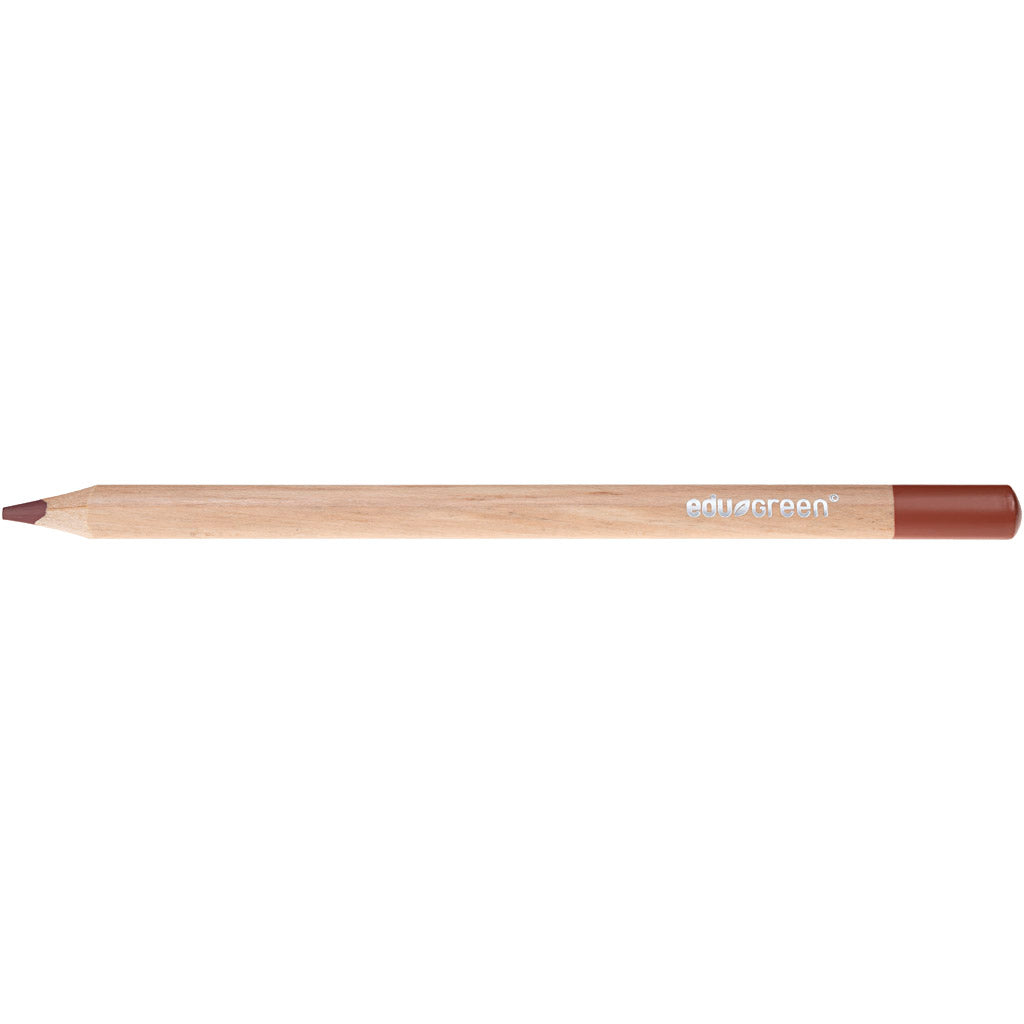 Edu3 edugreen jumbo kleurpotloden, vulling 5 mm, bruin, 10 stuk 1 doos