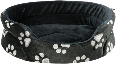 Trixie Dog Basket Jimmy Oval Black With Leg Print