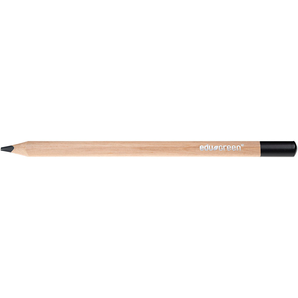 Edu3 edugreen jumbo kleurpotloden, vulling 5 mm, zwart, 10 stuk 1 doos