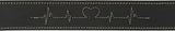 Trixie dog collar rustic fat leather heartbeat black