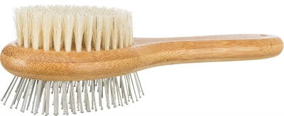 Trixie brosse double face bambou
