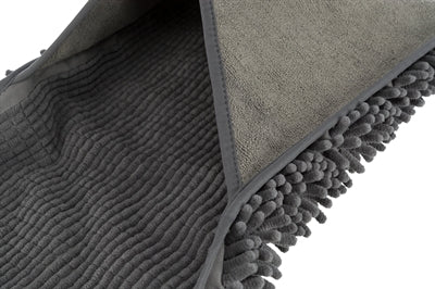 Trixie Microfiber Towel With Intake Bags Gray