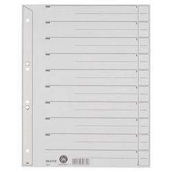 Leitz Grey Kraft Cardboard Dividers A4 100 Pieces