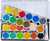 Eberhard Faber EF-578324 Paint Box Winner 24 Colors + Mixing Palette