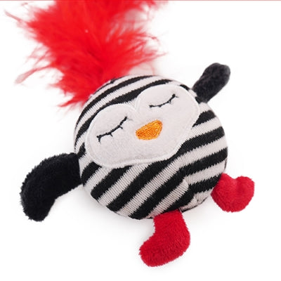 Mačací prút z palisandru pruhovaný tučniak s pierkom