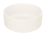 Trixie Feeding bowl drinking bowl wave ceramic white