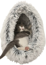 Trixie Cat Basket Iglo Harvey Gray Black-Black