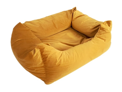 Madison Friends Dog Basket Velvet Gul