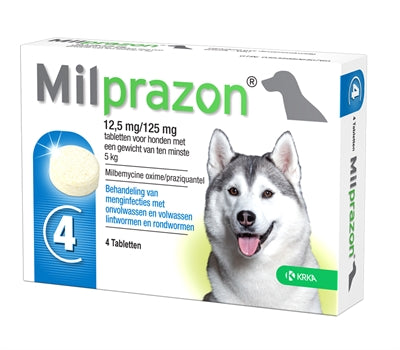 KRKA MILPRAZON WORMING TABLETS pes
