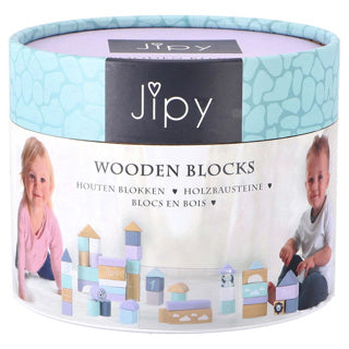 Jipy Blokkenton Hout Uni 48-piece