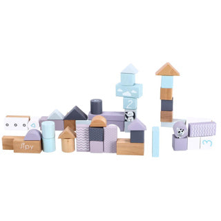 Jipy Blokkenton Hout Uni 48-piece