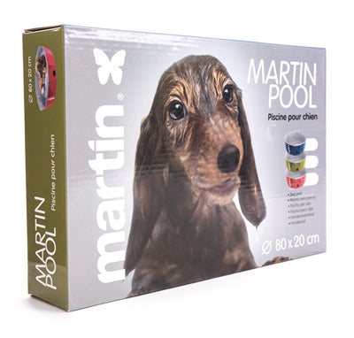 Piscina de perros de Martin rojo