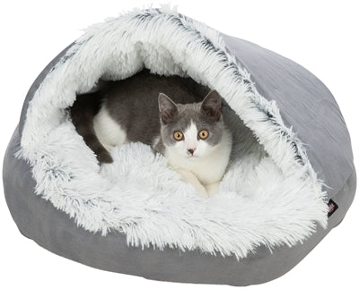 Trixie Dog Basket Donut Harvey Gray White-Black