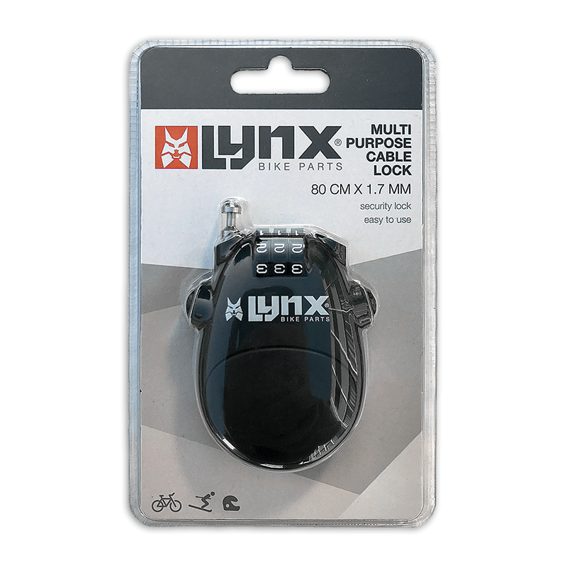 Lynx Multifunctional cable lock 80cm - Black