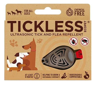 Tickless Eco Teek and Vlo defense for dog and cat Brown