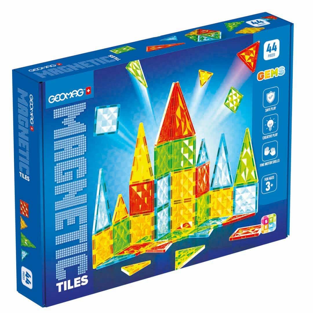 Oku Geomag Magnetic Tiles Gems 44 kusů