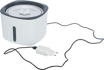 Trixie ivó szökőkút virág műanyag fehér szürke