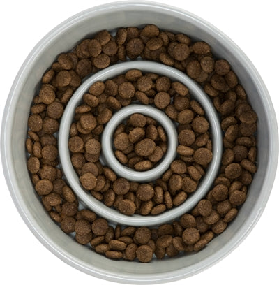 Trixie Food Bowl Slowfeding keramic šedá modrá