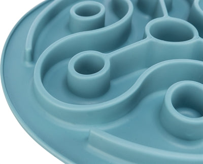 Trixie slow feeding bowl TPE blue