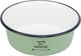 Trixie Food Bowl pudełko Picie Emalia ze stali nierdzewnej zielony