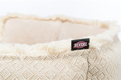 Canasta de perros trixie boho angular beige