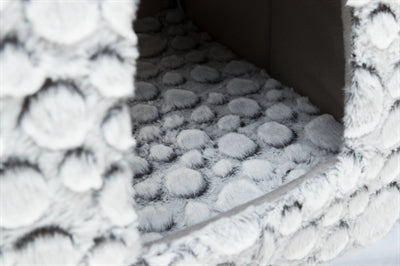 Trixie cat basket Iglo Mila Plush White Gray