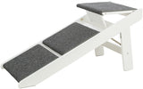 Trixie gangboard with fold -out steps MDF white