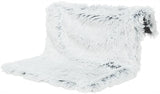 Trixie Radiator Hammock Harvey Langhaar Plush Velour White Black